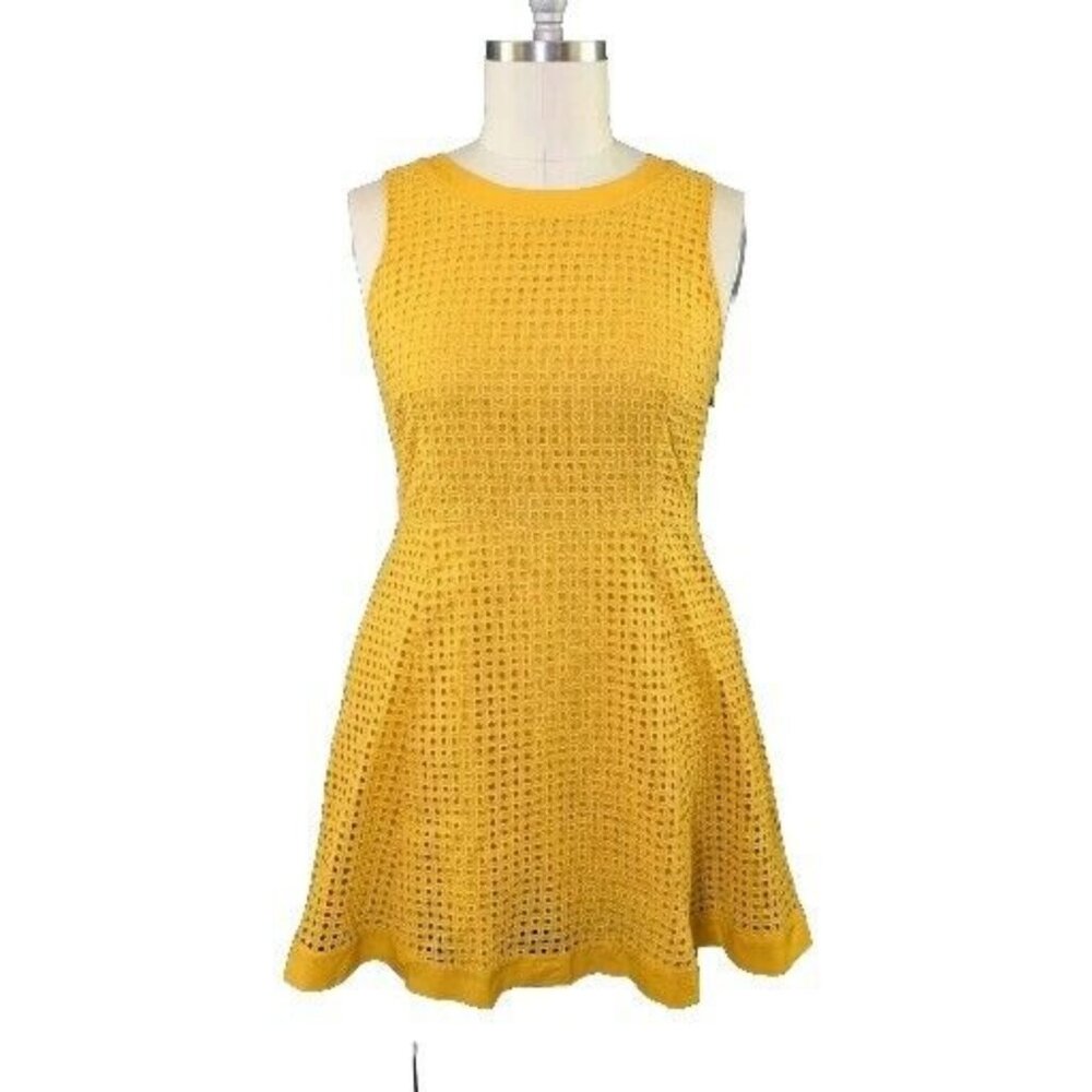 Tommy Hilfiger Cotton Fit & Flare Eyelet Dress